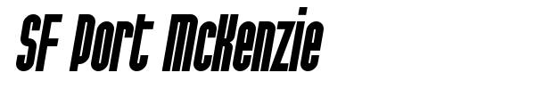 SF Port McKenzie font preview